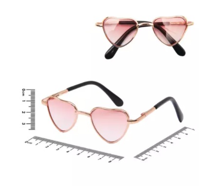 OCULOS PARA AMIGURUMI 8,2X3,5 REF 455466 COR 80 CORAÇÃO CÍRCULO