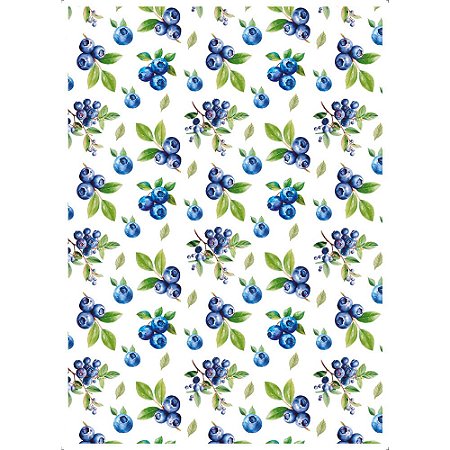 TRANSFER TÊXTIL 20X27,5CM TTR6-033 BLUEBERRY LITOARTE
