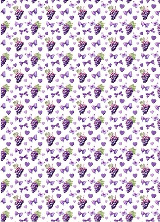 TRANSFER TÊXTIL 20X27,5CM TTR6-031 UVAS II LITOARTE