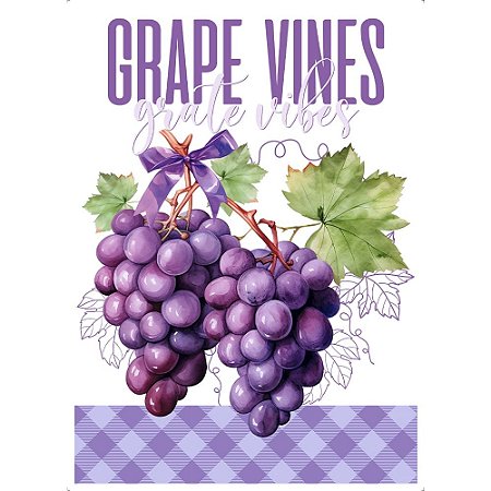 TRANSFER TÊXTIL 20X27,5CM TTR6-031 UVAS I LITOARTE