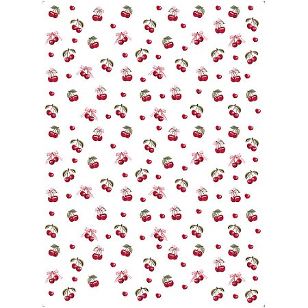 TRANSFER TÊXTIL 20X27,5CM TTR6-019 Little Cherrys LITOARTE