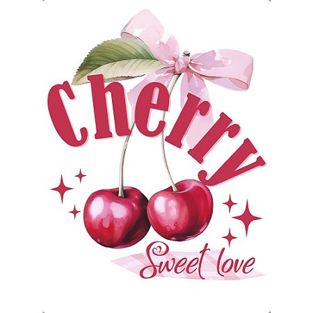 TRANSFER TÊXTIL 20X27,5CM TTR6-020 CHERRYS LITOARTE