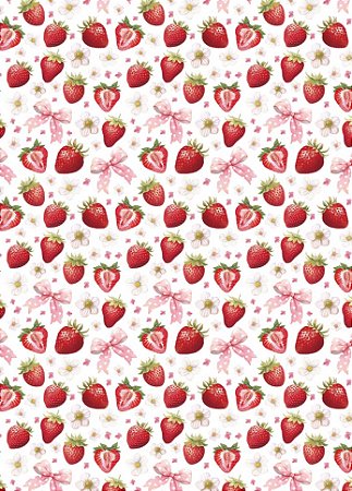 TRANSFER TÊXTIL 20X27,5CM TTR6-025 MORANGO II LITOARTE