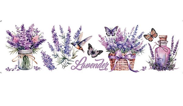 TRANSFER TÊXTIL 24X7CM TTB4L-008 BARRA BORBOLETAS