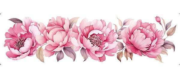 TRANSFER TÊXTIL 24X7CM TTB4L-004 BARRA PEONIAS