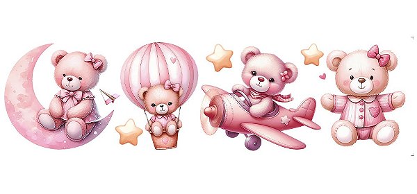 TRANSFER TÊXTIL 24X7CM TTB4-031 BARRA URSINHA AVIADORA