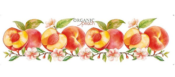 TRANSFER TÊXTIL 24X7CM TTB4-046 PÊSSEGO LITOARTE