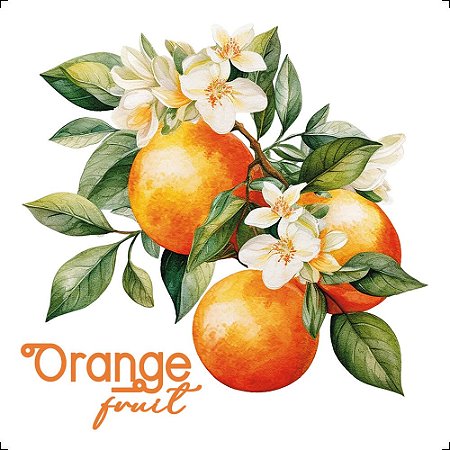 TRANSFER TÊXTIL 8X8CM TTQ2-003 LARANJA LITOARTE