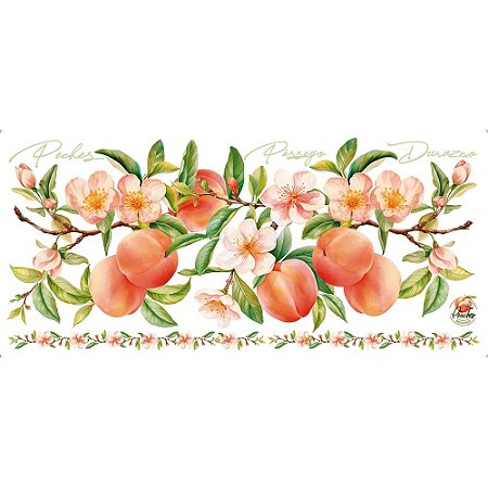 TRANSFER TÊXTIL 27,5X12,8CM TTB5L-020 BARRADO PÊSSEGO