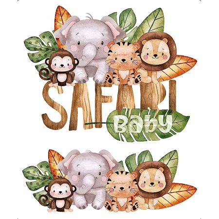 TRANSFER TÊXTIL 20X24CM TTR4-005 SAFARI LITOARTE