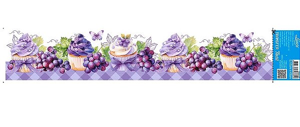 TRANSFER TÊXTIL 45X9,15CM TTB6-027 UVA LITOARTE