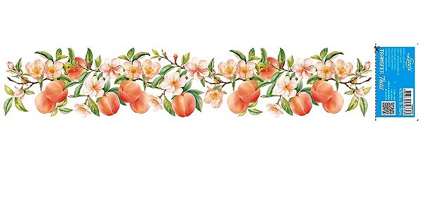 TRANSFER TÊXTIL 45X9,15CM TTB6-026 PÊSSEGO LITOARTE
