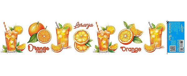 TRANSFER TÊXTIL 45X9,15CM TTB6-024 LARANJAS LITOARTE