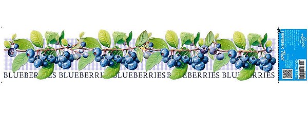 TRANSFER TÊXTIL 45X9,15CM TTB6-028 BLUEBERRY LITOARTE