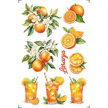 TRANSFER DE IMAGEM SMALL 9,8X15CM TIS-098 LARANJA LITOARTE