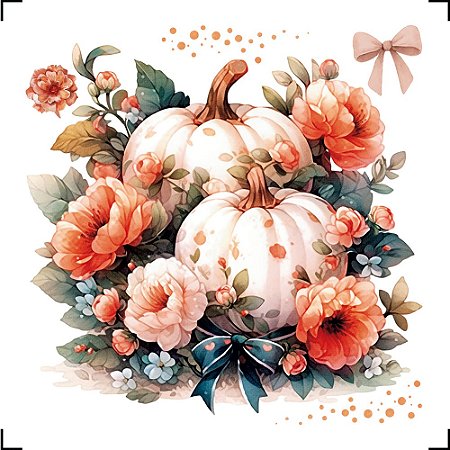 TRANSFER DE IMAGEM TYNI 8X8CM TIT-009 ABÓBORA LITOARTE