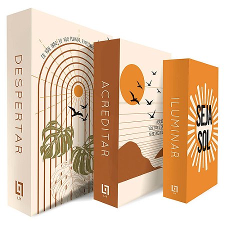 KIT 3 CX LIVRO DECORATIVOS BOOK-007 BOHO