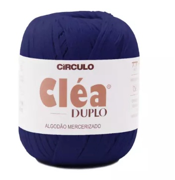 FIO CLÉA DUPLO COR 2940 CAPITÃO AZUL 150 GR 508 MTS CÍRCULO
