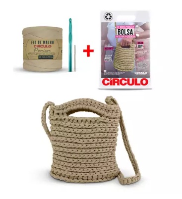 KIT MINHA PRIMEIRA BOLSA FIO DE MALHA PREMIUM COR 2 NINHO