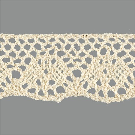 RENDA DE ALGODÃO REF-RA019 COR 084 CRU 2,10CM 10 MTS ARTEPUNTO