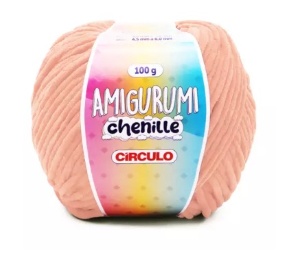 FIO AMIGURUMI CHENILLE COR 3112 PENÉLOPE 100G CÍRCULO
