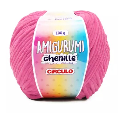 FIO AMIGURUMI CHENILLE COR 3182 PITAYA 100G CÍRCULO