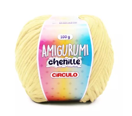 FIO AMIGURUMI CHENILLE COR 7072 CENTEIO 100G CÍRCULO