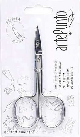 TESOURA PONTA CURVA 9,5CM REF TE020-047 065 095 ARTEPUNTO