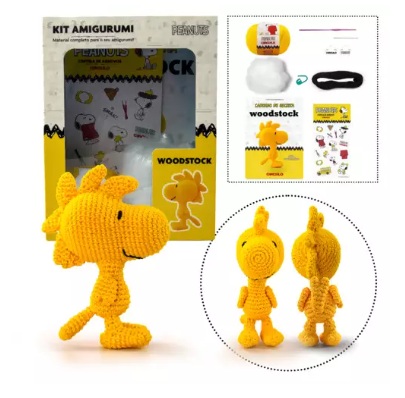 KIT AMIGURUMI PEANUTS COR 2 WOODSTOCK APROX 15,0 CM
