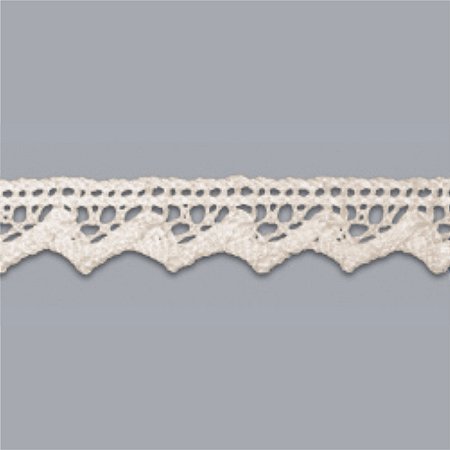 RENDA DE ALGODÃO REF-RA002 COR 084 CRÚ 1,4CM 10 MTS ARTEPUNTO