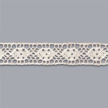 RENDA DE ALGODÃO REF-RA003 COR 084 CRÚ 1,5CM 10 MTS ARTEPUNTO