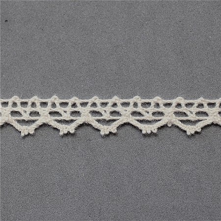 RENDA DE ALGODÃO REF-RA024 COR 084 CRÚ 0,08CM 10 MTS ARTEPUNTO
