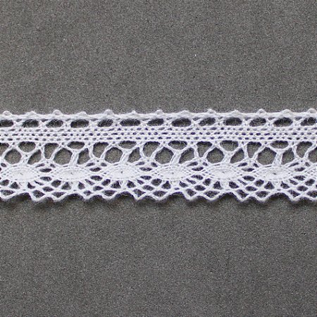 RENDA DE ALGODÃO REF-RA029 COR 001 BRANCO 1,5CM 10 MTS ARTEPUNTO