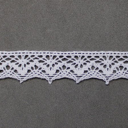 RENDA DE ALGODÃO REF-RA030 COR 001 BRANCO 1,5CM 10 MTS ARTEPUNTO