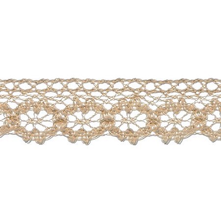 RENDA DE ALGODÃO REF-RA034 COR 084 CRÚ 2,5CM 10 MTS ARTEPUNTO