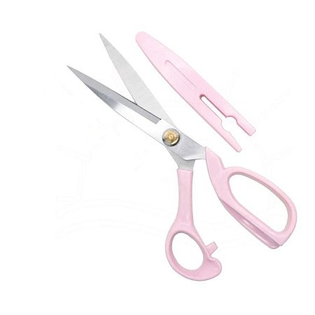 TESOURA CORTE E COSTURA COM CAPA PROTETORA COR ROSA 20,5CM TE031-067 007 205 ARTEPUNTO