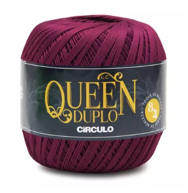 FIO QUEEN DUPLO 8/4 COR 3794 BORDÔ 100 GR CÍRCULO