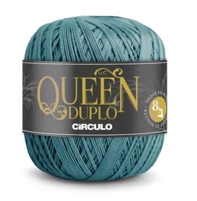 FIO QUEEN DUPLO 8/4 COR 2930 NETUNO 100 GR CÍRCULO