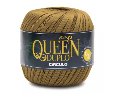 FIO QUEEN DUPLO 8/4 COR 7799 PAÇOCA 100 GR CÍRCULO