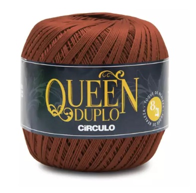 FIO QUEEN DUPLO 8/4 COR 7529 TERRACOTA 100 GR CÍRCULO
