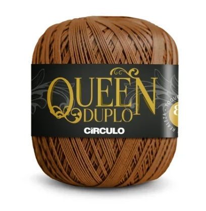 FIO QUEEN DUPLO 8/4 COR 7569 BRIGADEIRO 100 GR CÍRCULO