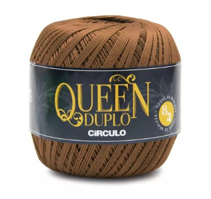 FIO QUEEN DUPLO 8/4 COR 7873 AMBER 100 GR CÍRCULO