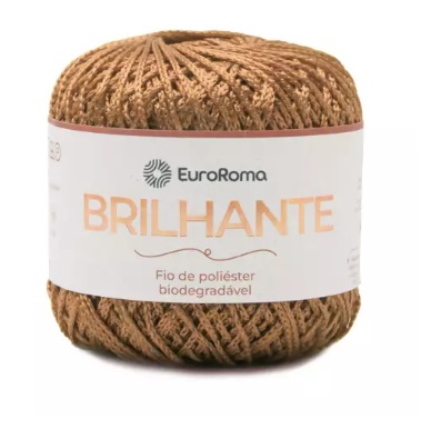 EUROROMA BRILHANTE COR 1110 BEGE 100 GR 136 MTS