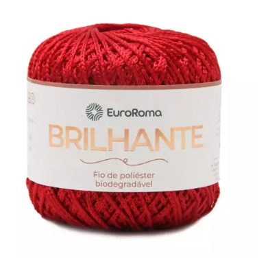 EUROROMA BRILHANTE COR 1000 VERMELHO 100 GR 136 MTS