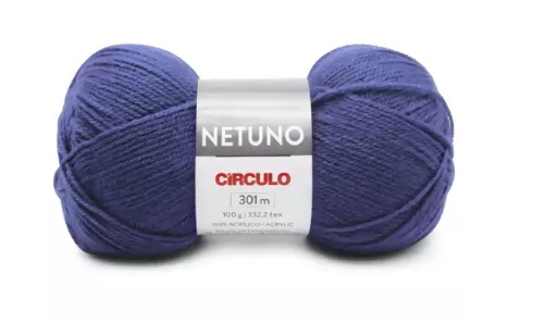 FIO NETUNO CÍRCULO COR 2940 CAPITÃO AZUL 100 GR