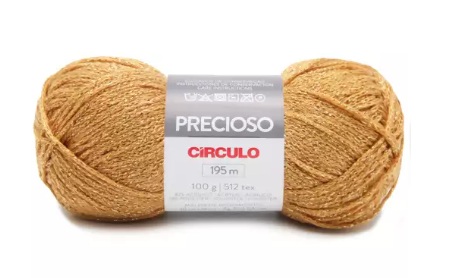 FIO PRECIOSO CÍRCULO COR 7748 CAFÉ COM LEITE 100 GR