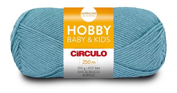 FIO HOBBY BABY E KIDS 100 GR COR 2926 MARÉ