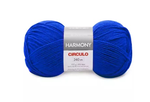 FIO HARMONY 240 MTS 100 GR COR 2997 AZUL PURO