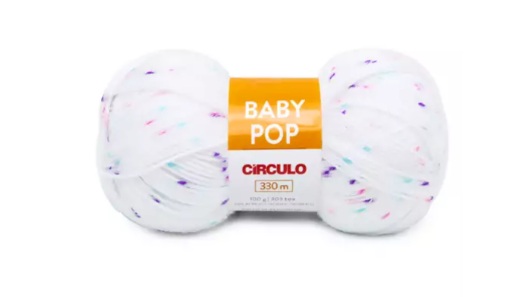 FIO BABY POP CÍRCULO COR 8038 CEGONHA 100 GR