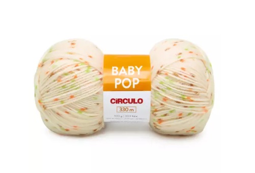 FIO BABY POP CÍRCULO COR 8040 CHÁ 100 GR